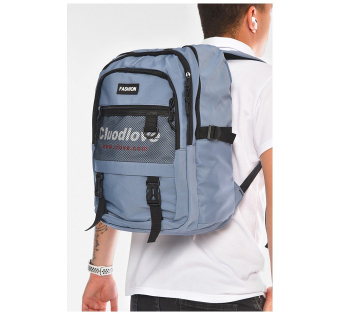 Рюкзак мужской спортивный голубого цвета 204470L