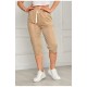 Бриджи женские батальные бежевого цвета 204552L