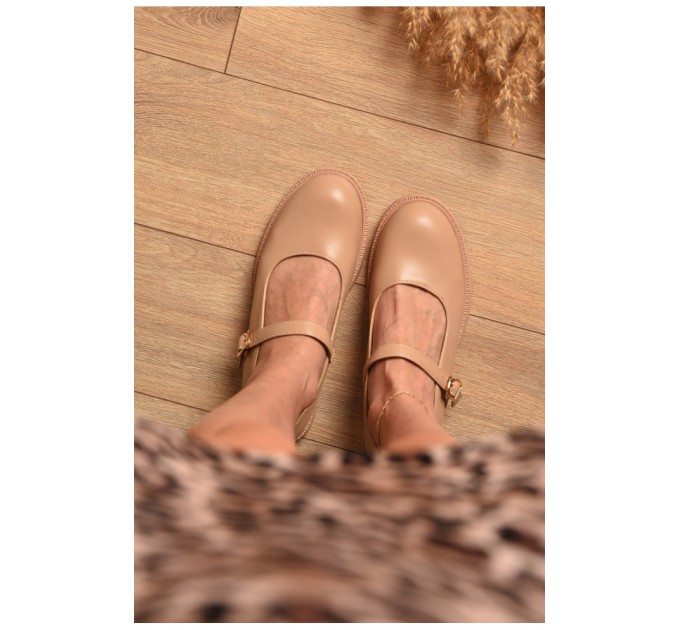 Туфли женские бежевого цвета 204585L