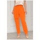Штани жіночі однотонні помаранчевого кольору 204690L