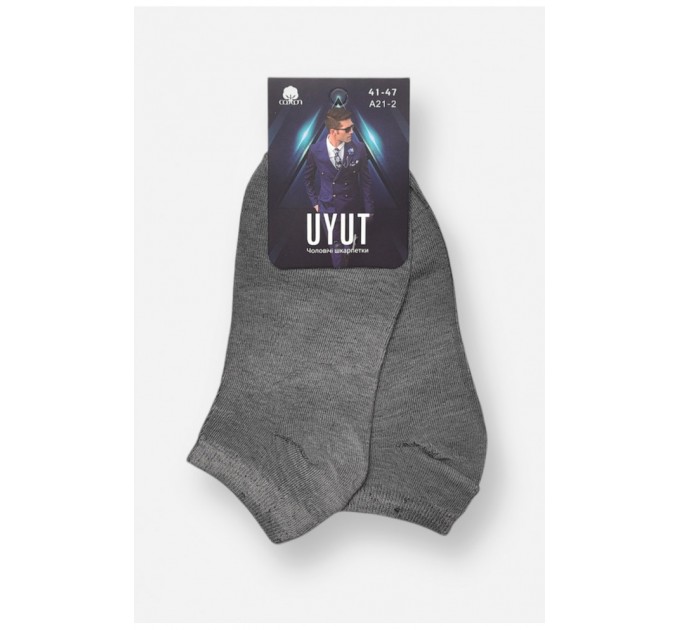 Носки мужские спортивные демисезонные серого цвета 204746L