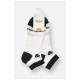 Шкарпетки жіночі спортивні демісезонні білого кольору з принтом 204763L