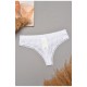 Стрінги жіночі однотонні білого кольору 204794L