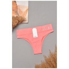 Труси жіночі однотонні рожевого кольору 204819L