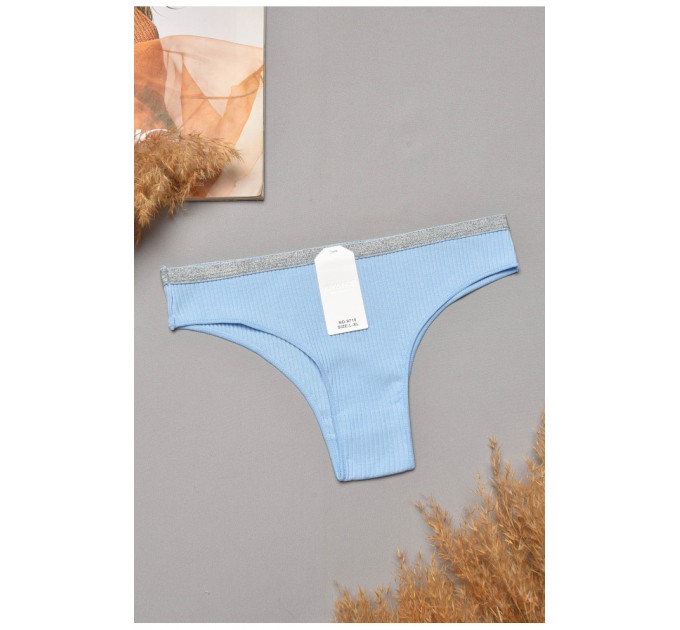 Труси жіночі однотонні блакитного кольору 204821L