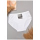Труси жіночі напівбатальні білого кольору 204848L