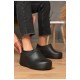 Калоші жіночі утеплені чорного кольору 204945L Калоші жіночі утеплені чорного кольору 204945L