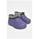 Галоші дитячі на хутрі фіолетового кольору 205090L