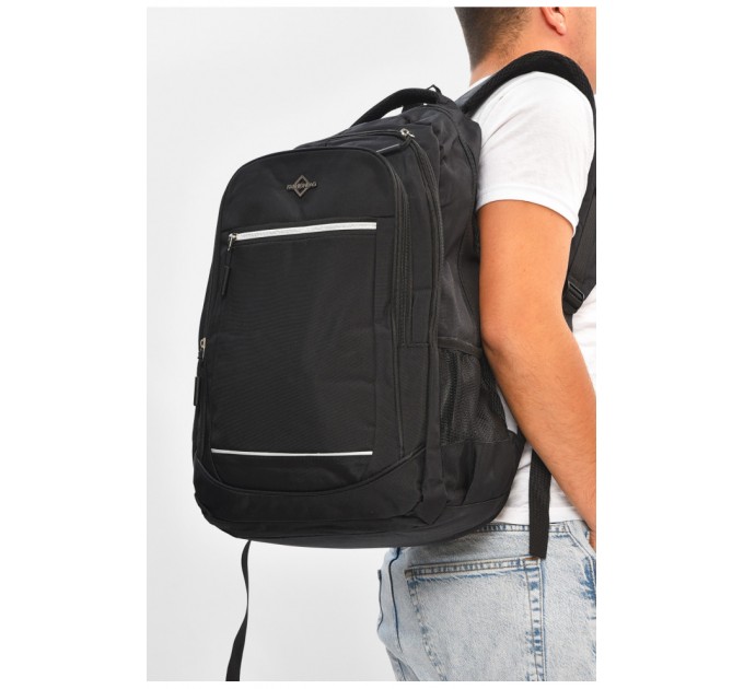 Рюкзак мужской спортивный черного цвета 205216L