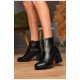 Черевики жіночі демісезонні чорного кольору 205244L