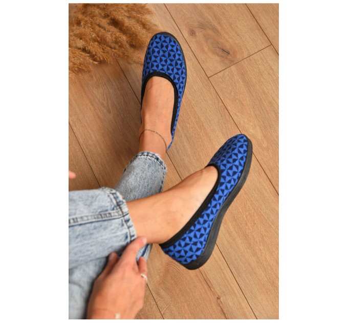 Тапочки женские синего цвета 205441L
