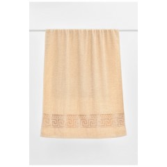 Полотенце банное махровое светло-бежевого цвета 205525L Полотенце банное махровое светло-бежевого цвета 205525L