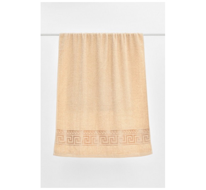 Рушник банний махровий світло-бежевого кольору 205525L