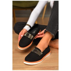 Туфлі-лофери жіночі чорного кольору 205776L