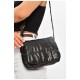 Сумка жіноча стьобана чорного кольору 205814L Сумка жіноча стьобана чорного кольору 205814L
