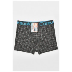 Боксери чоловічі темно-сірого кольору з принтом 205900L