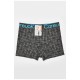 Боксери чоловічі темно-сірого кольору з принтом 205900L