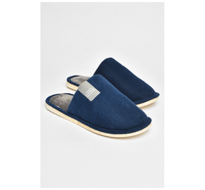 Капці кімнатні чоловічі темно-синього кольору 205941L