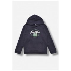 Світшот дитячий для хлопчика на флісі темно-синього кольору 205994L