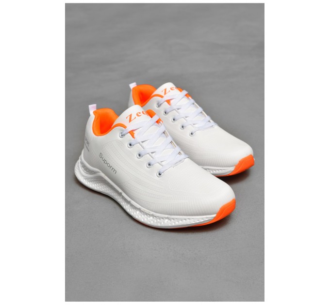 Кроссовки мужские белого цвета 206054L