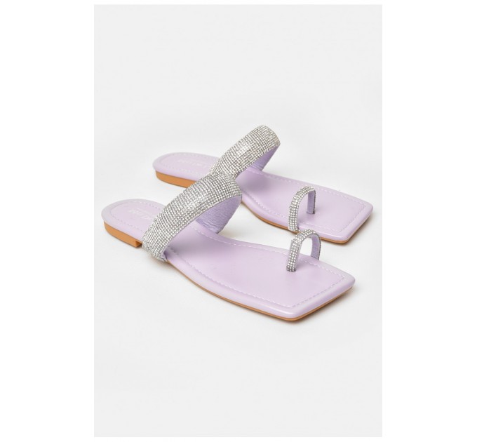 Шльопанці жіночі бузкового кольору 206121L