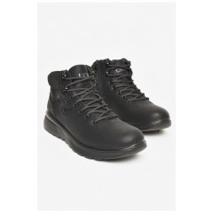 Ботинки мужские зимние на меху черного цвета 206165L Ботинки мужские зимние на меху черного цвета 206165L