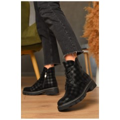 Черевики жіночі демісезонні чорного кольору 206236L