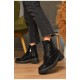 Черевики жіночі демісезонні чорного кольору 206236L