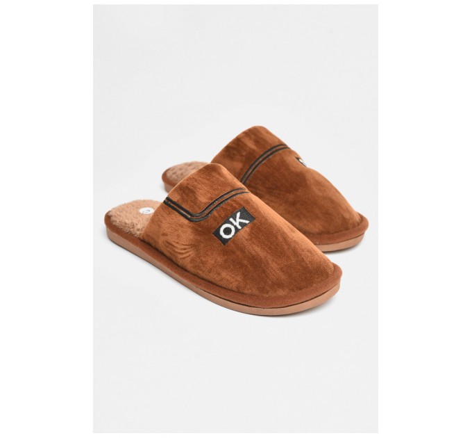 Тапочки комнатные мужские коричневого цвета 206377L