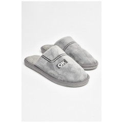 Капці кімнатні чоловічі сірого кольору 206379L