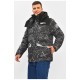 Куртка мужская еврозима черного цвета с принтом 206412L