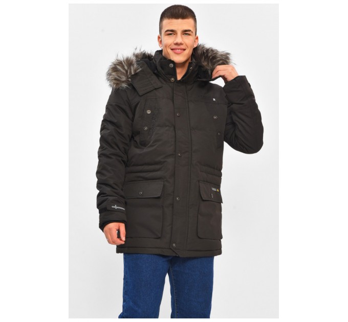 Куртка мужская еврозима черного цвета 206413L