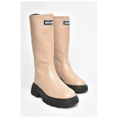 Чоботи демісезонні дитячі дівчинка бежевого кольору 206440L