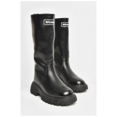 Чоботи демісезонні дитячі дівчинка чорного кольору 206442L