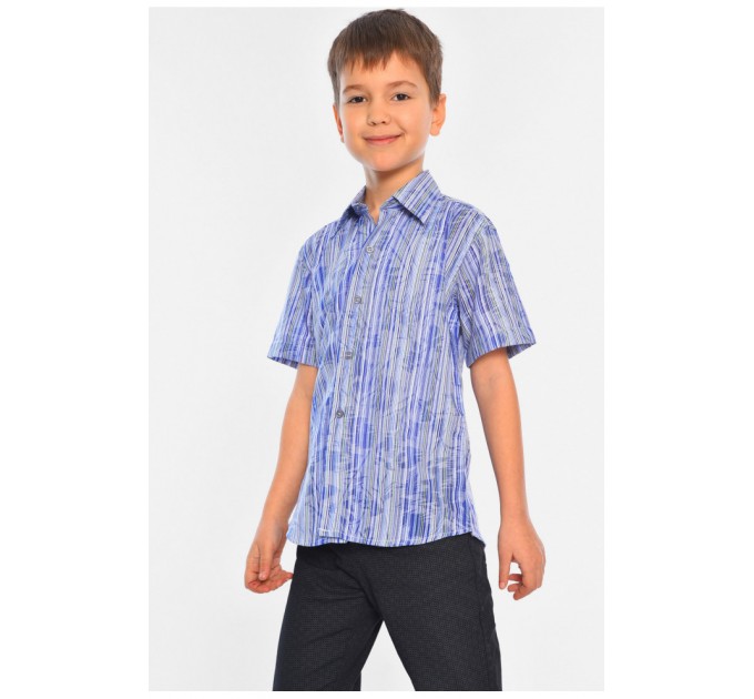 Сорочка дитяча хлопчик синя 148680L