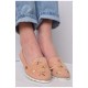Балетки з вишивкою жіночі пудра 150783L Балетки з вишивкою жіночі пудра 150783L
