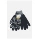 Рукавички підліткові для хлопчика чорного кольору на 12-15 років 152827L