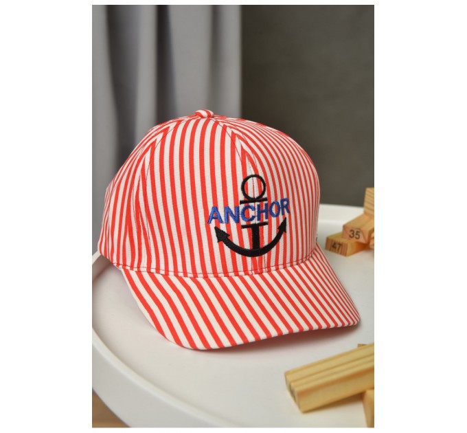 Кепка дитяча для хлопчика червоного кольору 155825L