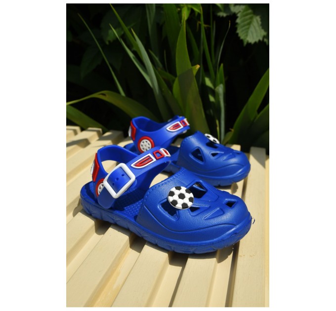 Сандалии детские пена для мальчика синего цвета 159548L