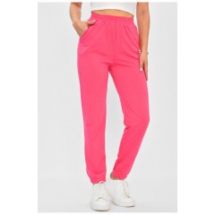 Спортивні штани жіночі малинового кольору 160024L