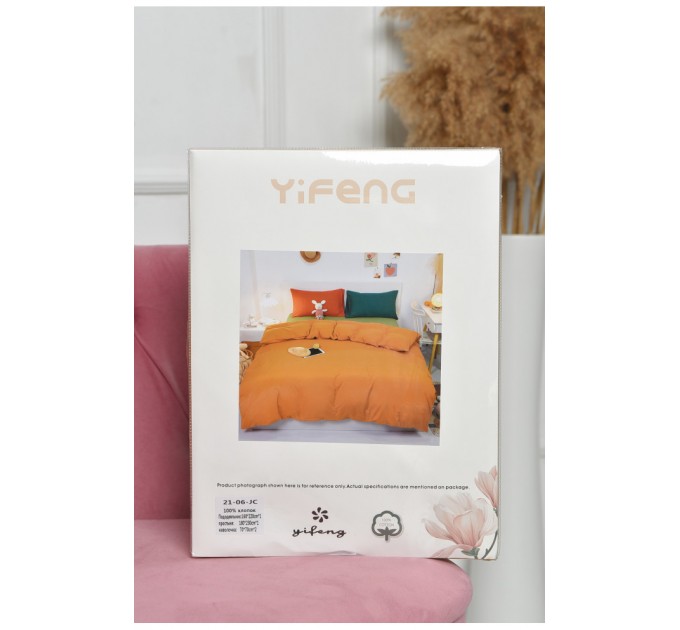 Комплект постельного белья салатово-горчичного цвета 167775L