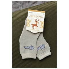 Шкарпетки дитячі махрові темно-бежевого кольору 167845L Шкарпетки дитячі махрові темно-бежевого кольору 167845L