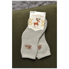 Шкарпетки дитячі махрові темно-бежевого кольору 167864L Шкарпетки дитячі махрові темно-бежевого кольору 167864L