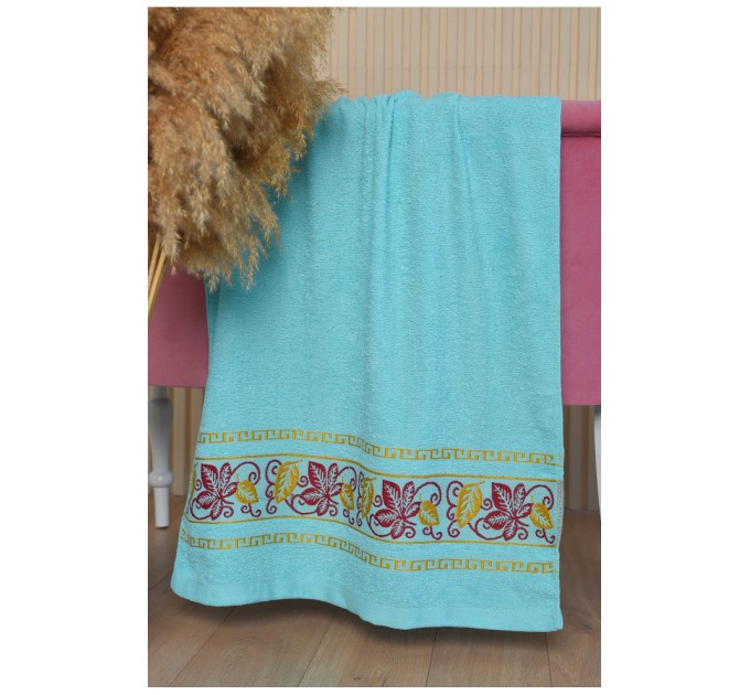 Полотенце банное махровое мятного цвета 168127L