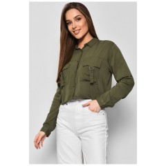 Сорочка жіноча хакі кольору 168952L