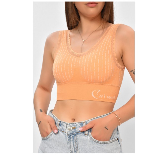 Топ женский оранжевый цвет чашки В 169547L