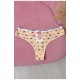 Стрінги жіночі з принтом бежевого кольору 169728L