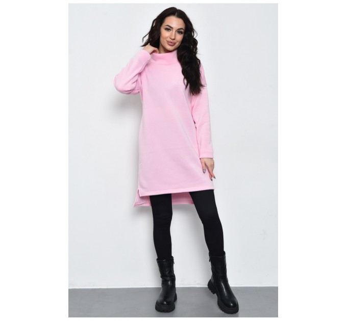Туніка жіноча на флісі пудрового кольору 170561L