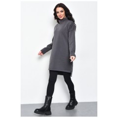 Туніка жіноча на флісі графітового кольору 170566L