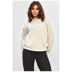 Худі жіноче світло-сірого кольору 172644L Худі жіноче світло-сірого кольору 172644L